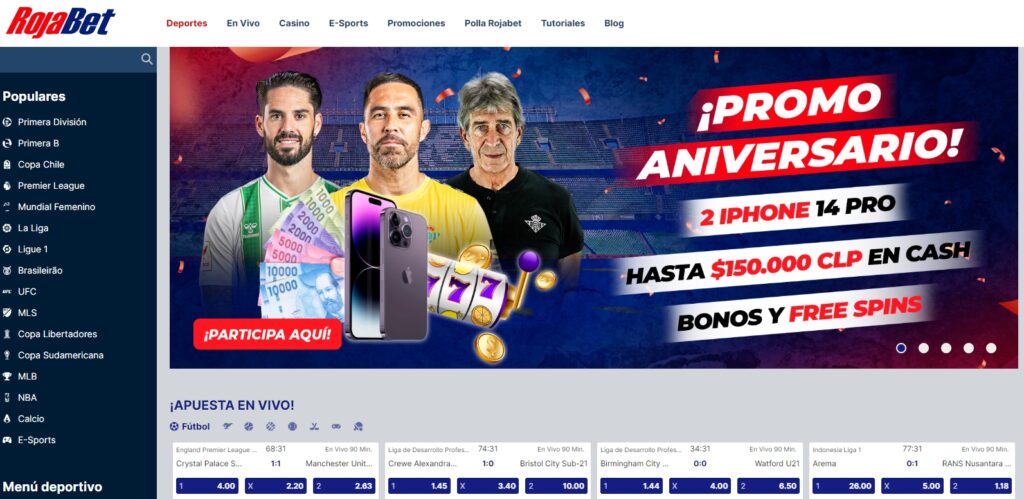 rojabet pagina de apuestas en Chile