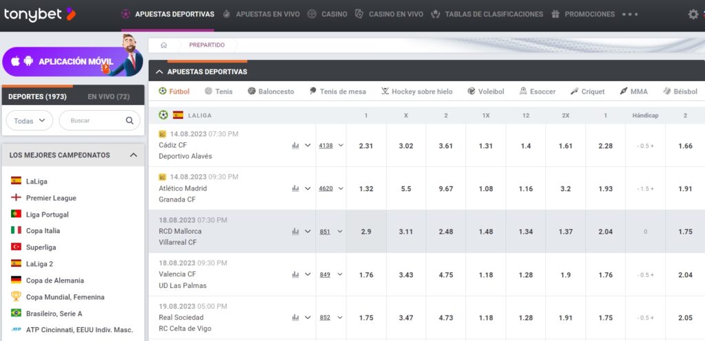 tonybet apuestas